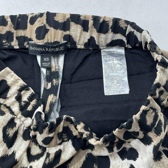 Banana Republic Skinny Pants Women Sz XS Leopard Snake Skin Gothic Goth Elastic - Picture 7 of 12